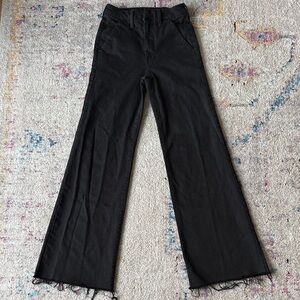 MOTHER Black Flare & Wide Leg Jeans